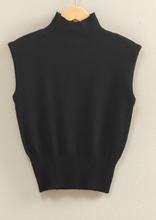Load image into Gallery viewer, Sleeveless Mock Neck Sweater