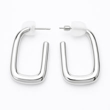 Load image into Gallery viewer, Rectangle Hoop Earrings