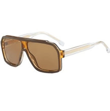 Load image into Gallery viewer, Tortoise & Black Lens Oversized Aviator Sun Glasses