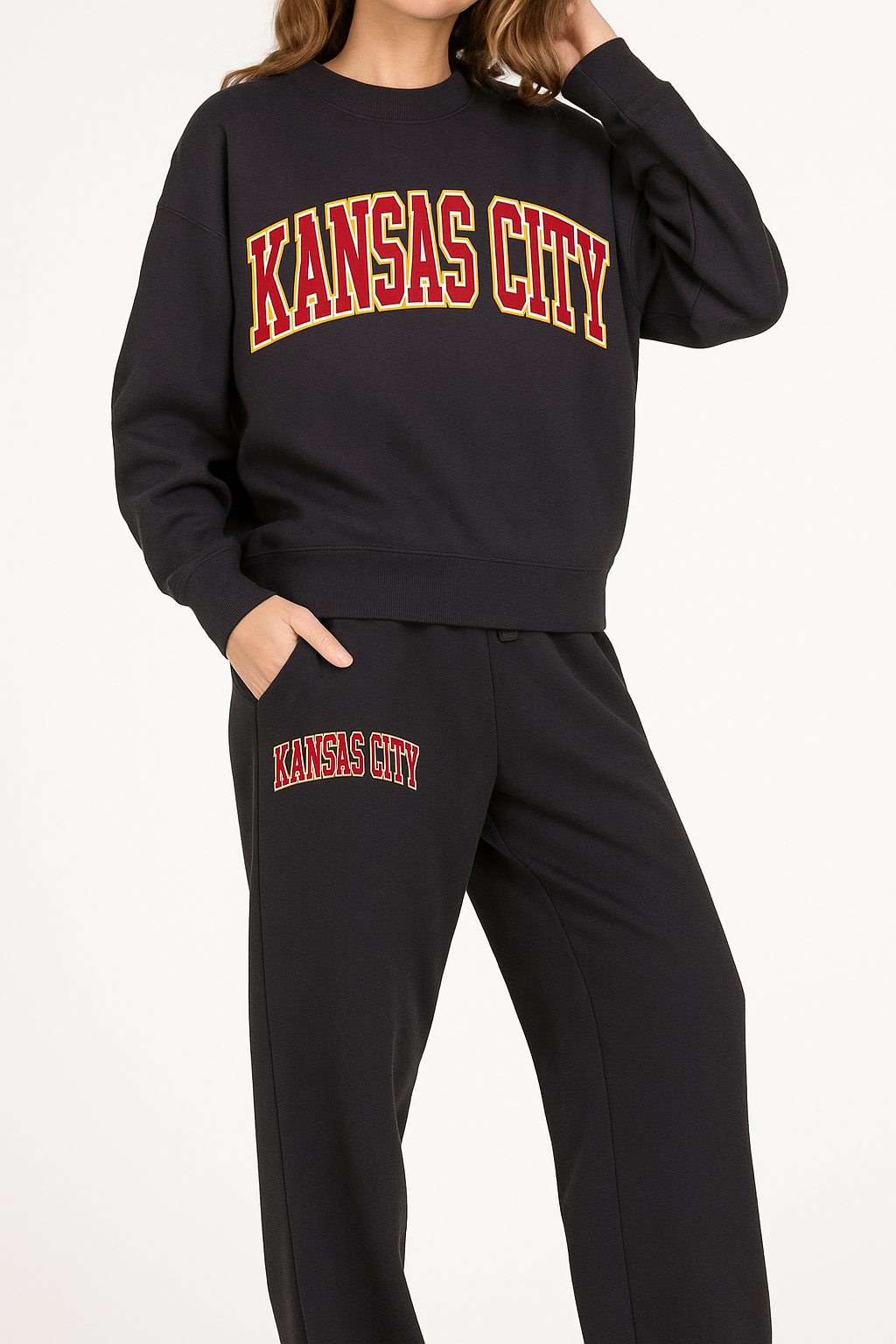 Black Fleece Kansas City Sweatshirt & Sweatpants Set