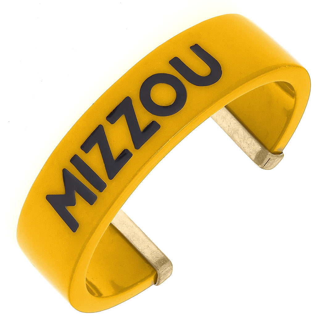 Mizzou Gold Resin Cuff Bracelet