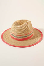 Load image into Gallery viewer, Stripe Straw Sun Hat
