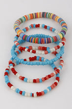 Load image into Gallery viewer, Multi Color Assorted Bead Bracelet Set
