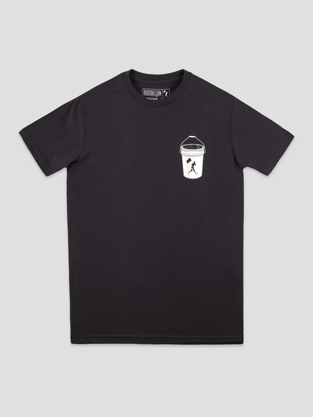 Men's Baseballism Black Bucket Seat Tee