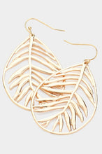 Load image into Gallery viewer, Tropical Leaf Earrings
