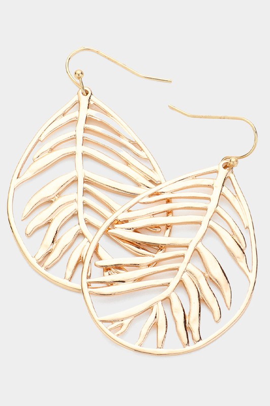 Tropical Leaf Earrings