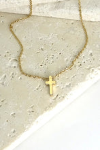 Load image into Gallery viewer, Petite Cross Necklace

