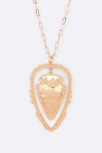 Load image into Gallery viewer, 2-Layered Arrowhead Pendant Necklace
