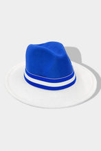 Load image into Gallery viewer, 2-Color Block Fedora Hats
