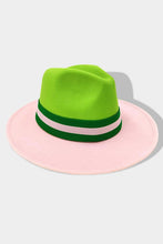 Load image into Gallery viewer, 2-Color Block Fedora Hats
