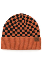 Load image into Gallery viewer, C.C. Checkered Beanie Hat
