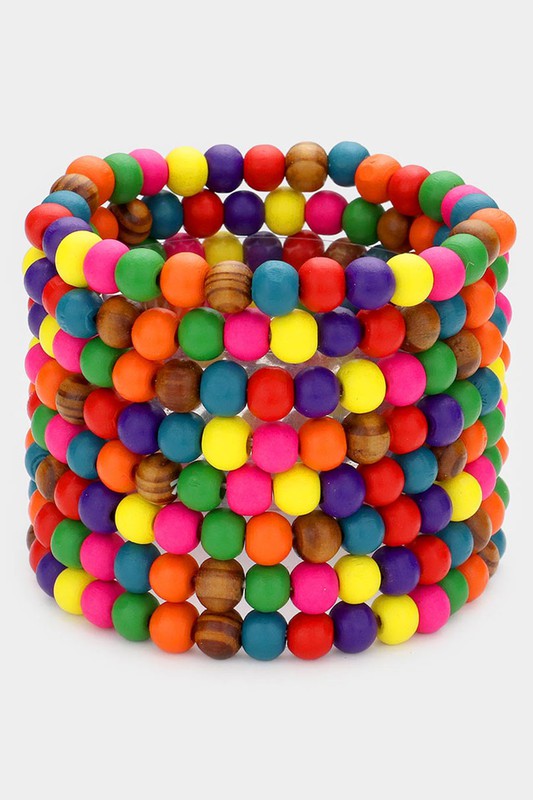 Bright Multi-Color 8 Piece Bead Set