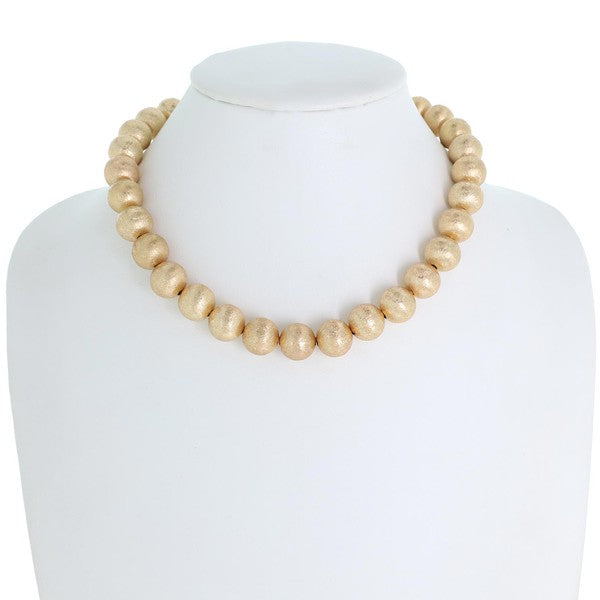Boho Sphere Beaded Necklace