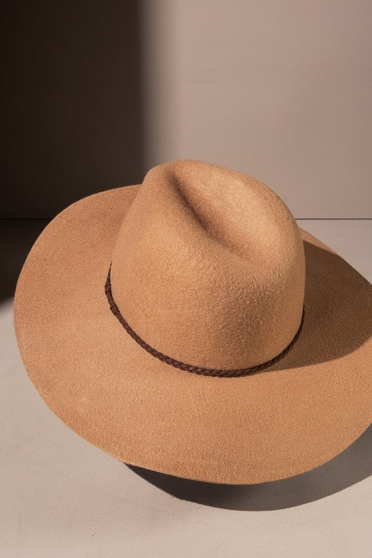 Camel Wide Brim Hat