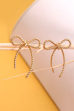 Load image into Gallery viewer, Twist Rope Bow Earrings
