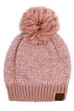 Load image into Gallery viewer, Sequin C.C. Pom Beanie
