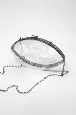 Clear Football Bag w/ Chain Strap