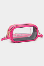 Load image into Gallery viewer, Rectangle Clear Horizontal Crossbody Bag
