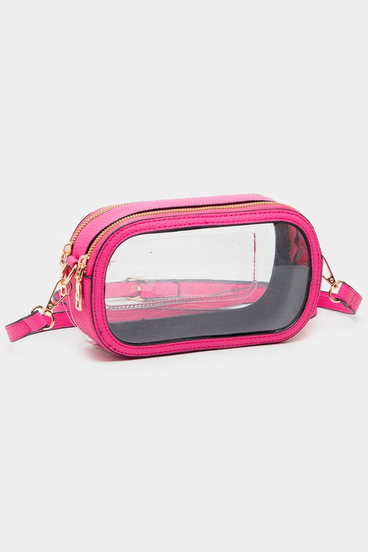 Rectangle Clear Horizontal Crossbody Bag