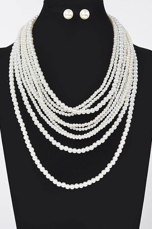 Multi-Pearl Layered Necklace