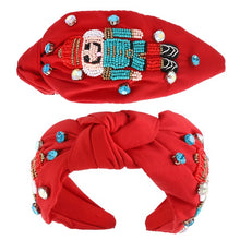 Load image into Gallery viewer, Nutcracker Seed Bead Headband
