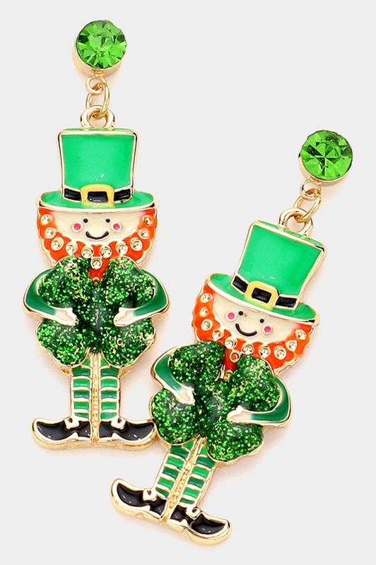 Leprechaun Dangle Earrings