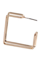 Load image into Gallery viewer, Gold Square Hoop Earrings
