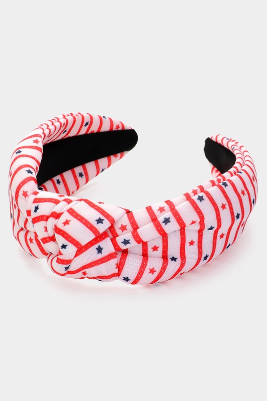 American USA Flag Theme Knot Headbands