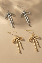 Load image into Gallery viewer, Bow Drop Earrings
