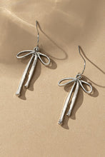 Load image into Gallery viewer, Bow Drop Earrings
