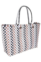 Load image into Gallery viewer, Basket Weave Pool/Beach Tote Bag

