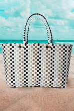 Load image into Gallery viewer, Basket Weave Pool/Beach Tote Bag
