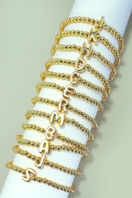 Load image into Gallery viewer, Bubble Initial Stretch Bead Bracelet
