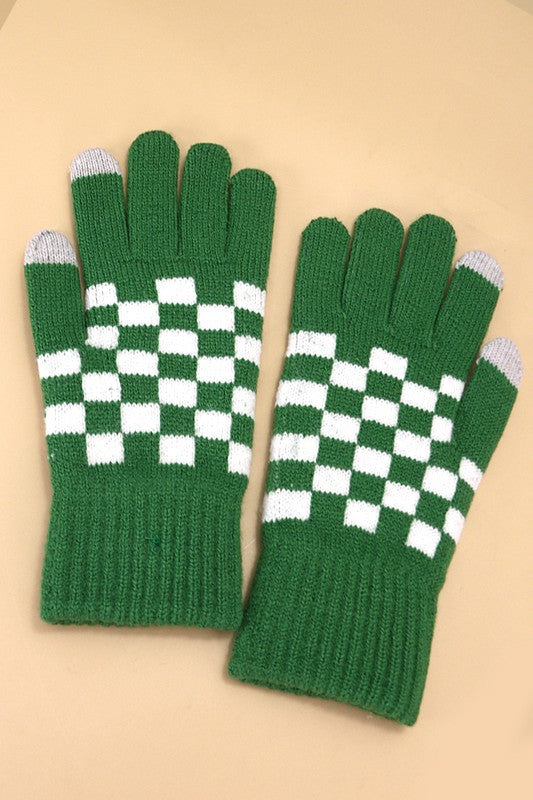 2-Tone Checkered Gloves