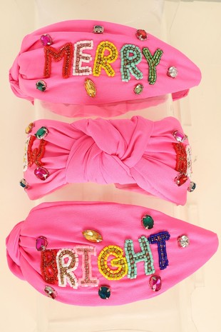 Pink Merry Headband I155_HEAD_STRW-PNK_01.jpg?v=  main image 3