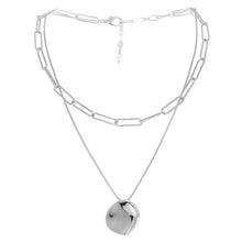 Load image into Gallery viewer, 2-Tier Necklace w/ Disc Pendant
