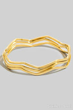Load image into Gallery viewer, Wavy Bangle Bracelet Set
