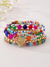 Load image into Gallery viewer, Multi-Color Boho Beaded Bracelet Set
