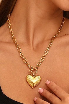 Heart Toggle Necklace