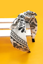 Load image into Gallery viewer, Paisley Bow Bandana Headband
