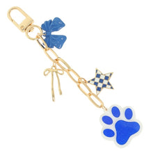 Load image into Gallery viewer, Paw, Star, &amp; Bow Charm Bag Chain
