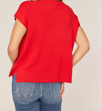 Load image into Gallery viewer, Red Kansas City Sleeveless Sweater
