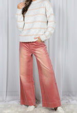 Load image into Gallery viewer, Pink Corduroy Wide-Leg Pants
