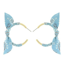 Load image into Gallery viewer, Bandana Knotted Half Hoop Earrings
