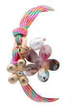 Load image into Gallery viewer, Neon Cord Bracelet with Charms
