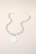 Load image into Gallery viewer, Round Disc &amp; Chunky Chain Necklace
