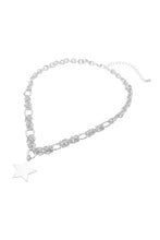 Load image into Gallery viewer, Hammered Star Pendant Chunky Necklace
