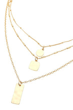 Load image into Gallery viewer, Gold 3-Piece Pendants Necklace
