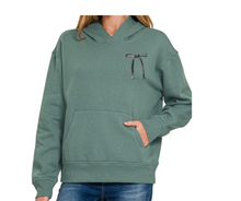 Load image into Gallery viewer, Ash Jade Bow Sweatshirt &amp; Sweatpants Set
