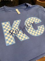 Load image into Gallery viewer, Blue Checker KC T-Shirt
